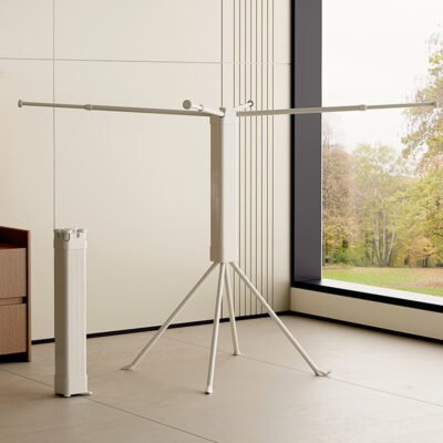 Rubik's Cube Floor Folding Wing-shapedHeavy Duty Clothes Drying Rack (MF01)